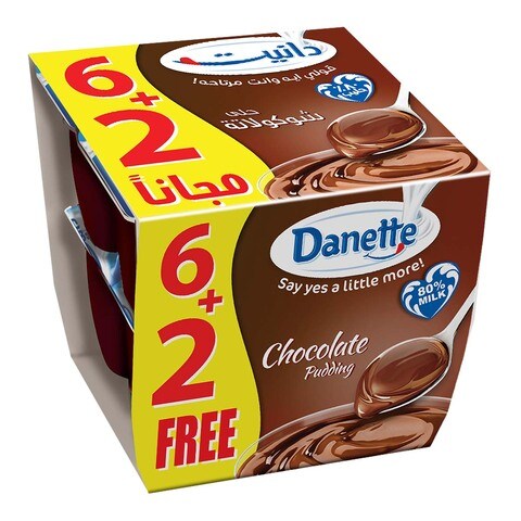 Danette Chocolate 90g (90gx6+2Free) 8x720g