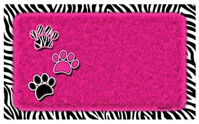 Drymate Cat Litter Mat, Tan Paw, 28 x 36