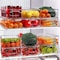 Refrigerator Organizer Bins, Clear Stackable Pantry Food Storage Bins for Kitchen Organization (12 Pcs)
