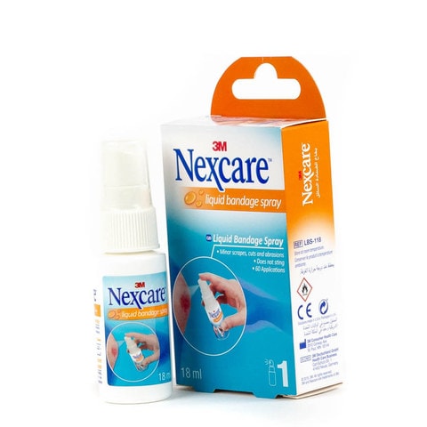 3M Nexcare Liquid Bandage Spray Clear 18ml