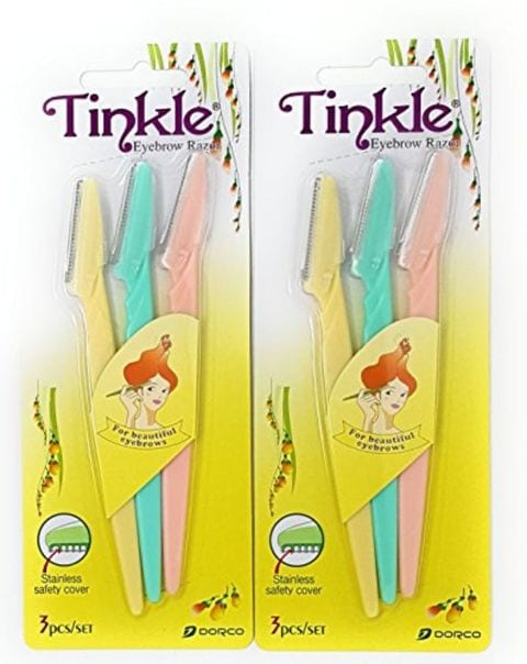 Buy Tinkle Eyebrow Razor, 2 PACKS (6 RAZORS) in UAE