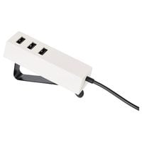 Lorby - USB Charger With Clamp, White