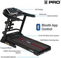 H PRO 6.0 HP PEAK (3.0 HP DC) Fitness Treadmill- Jogging Running Machine for Home &amp; Office - HM795 (With Massager)