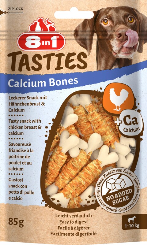 Buy 8in1 TASTY Calcium Bones 85g Online Shop Pet Supplies on