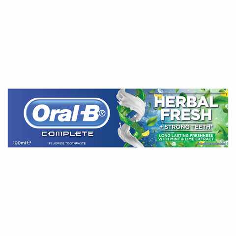 Oral-B Complete Herbal Fresh + Strong Teeth Toothpaste 100ml