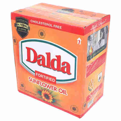 Dalda Fortfied Sun Flower Oil 1Litre (pack of 5)