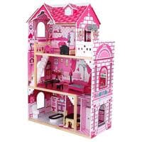 XIANGYU top bright wooden dollhouse with elevator dream doll house for kids, wooden dollhouse furniture and accessories for kids