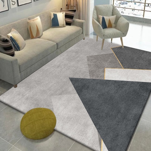 Non Slip Modern Large Area Rug Floor Carpet Made With High Quality Crystal Velvet With Light Luxury Material For Indoor Living Room Dining Room Bedroom With Beautiful Print (Size 140&times;200CM)