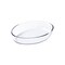 ALISSA Kitchen Oval Baking Pan Glass Container for Salad Oval Glass Oven Baking Dish 3L