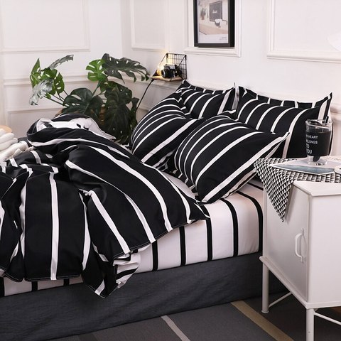 Deals for Less - King Size, Bedding Set of 6 Pieces,  Stripe  Design