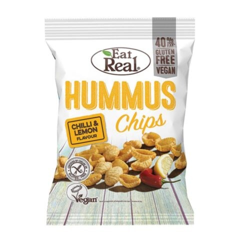 Eat Real Hummus Chips Chili And Lemon Flavour 45g
