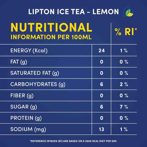 Lipton Non-Carbonated Lemon Ice Tea 320ml Pack of 6