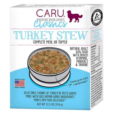 اشتري Caru Classics Turkey Stew Dog Food 354g في الامارات