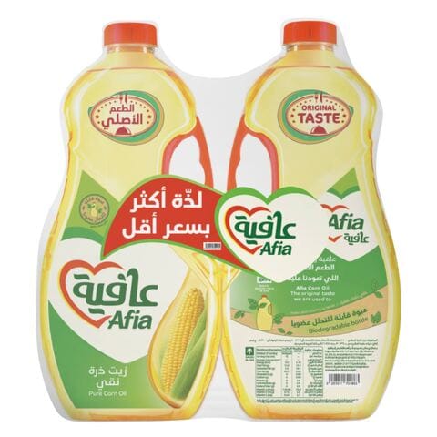 Afia Pure Corn Oil 1.5l&times; 2