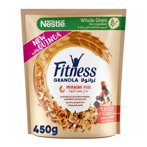 Nestle Fitness Quinoa Almonds And Chocolate Granola 450g