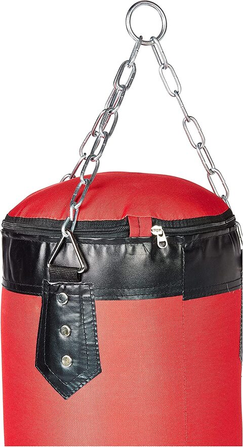 Sky Land Boxing Bag Em 1838, Multi Color Super Tough Premium Synthetic Leather, Red