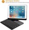NuSense Keyboard Case for iPad Air/Air 2/ iPad 9.7 6th 5th 2017 2018/ iPad Pro 9.7 2016-360 Degree Rotation Swivel Cover Case with Wireless Keyboard