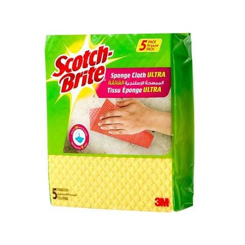 Scoth Brite Sponge 3m Ultra Cloth 5&#39;s