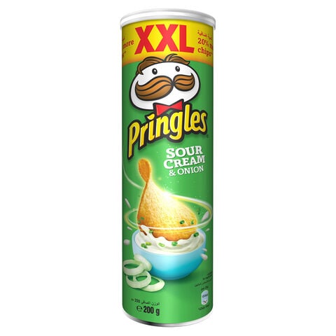 Buy Pringles Sour Cream  Onion Snack 200g in Saudi Arabia