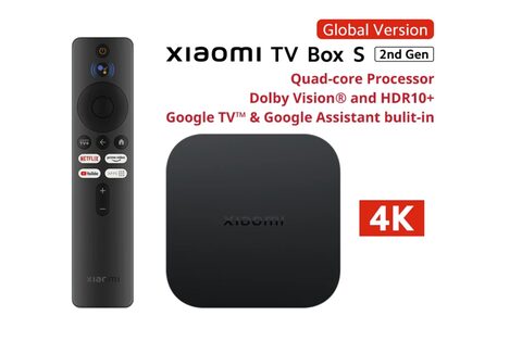 Xiaomi TV Box S 2nd Gen, 2023 New Version, 4K, 60FPS, Bluetooth 5.2, Dolby Vision And HDR10+, Google TV, 2GB RAM+8GB Storage