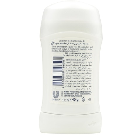 Dove Invisible Dry Moisturising Cream Antiperspirant 40g
