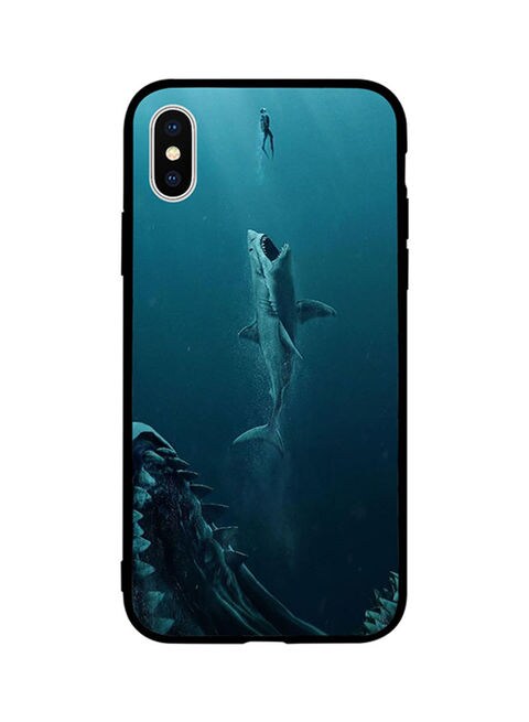 Theodor - Protective Case Cover For Apple iPhone X Shark &amp; Men