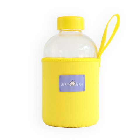 Kids glass best sale water bottle