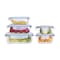 Click Lock Glass Food Container Set 5Pieces 