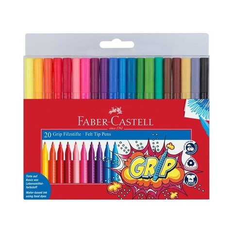 Buy Faber Castle Grip Colour Markers Multicolour 20pieces Online