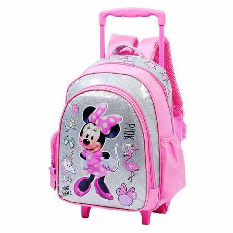 Buy Minnie Mouse Themed Trolley Backpack Multicolour 16inch Online ...