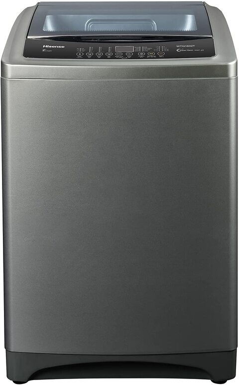 Hisense 8Kg Top Load Washing Machine Titanium, Gray, WTJD802T