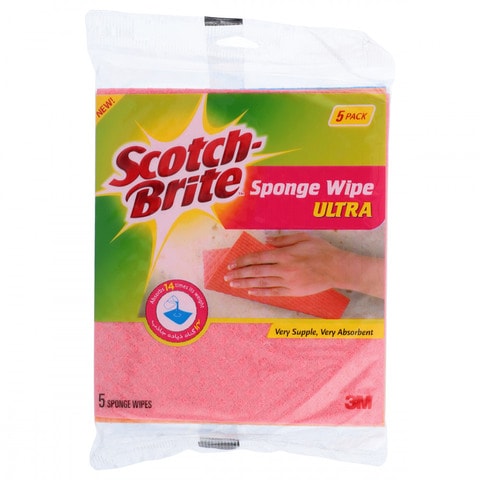 Scotch-Brite Sponge Wipe Ultra (Pack of 5)