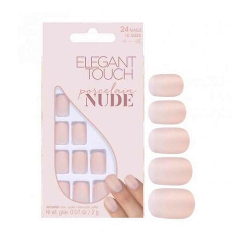 Elegant Touch False Nails Porcelain Nude 24 count