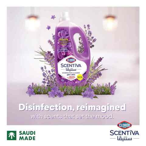Clorox Scentiva Disinfectant Floor Cleaner Tuscan Lavender 1.5L
