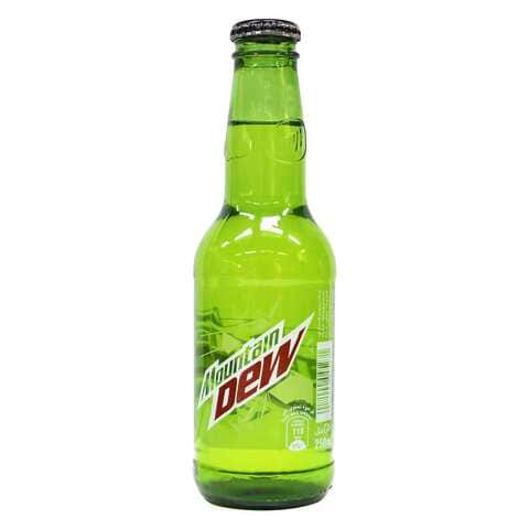 Mountain Dew, Carbonated Soft Drink, Glass Bottle, 250ml