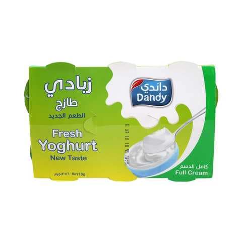 Dandy Fresh Yoghurt New Taste Full Cream Pack 170g&times;6