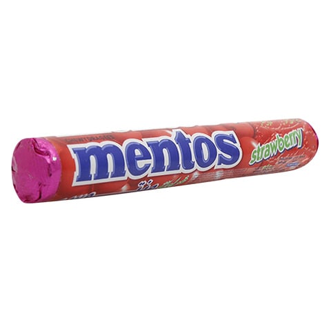 Mentos Strawberry Flavor Chewy Candy 38g