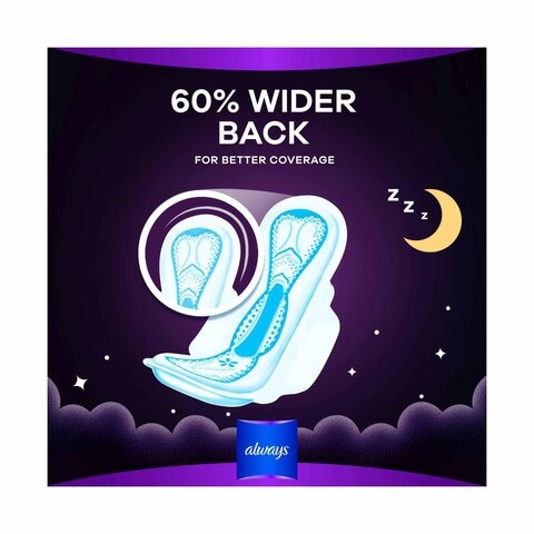Buy Always Maxi Thick Night Sanitary Pads With Wings White 24 Pads