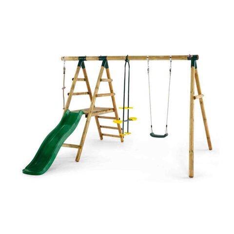 Plum Meerkat Wooden Garden Swing Set (Plus Extra Supplier&#39;s Delivery Charge Outside Doha)