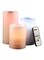 Generic - 3-Piece Real Wax Flameless Candles With Remote Control Cream 6x5x4inch