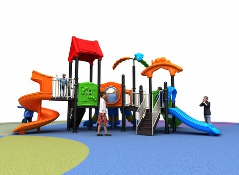 Rainbow Toys - Outdoor Children Playground Set Garden Climbing frame Swing Slide 8.8 * 5 * 4.2 Meter RW-11004