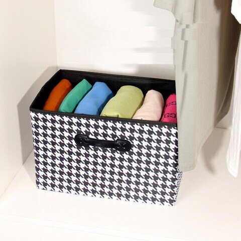 Decorative Storage Box For Clothes Households Etc Made With High Quality Oxford Material.