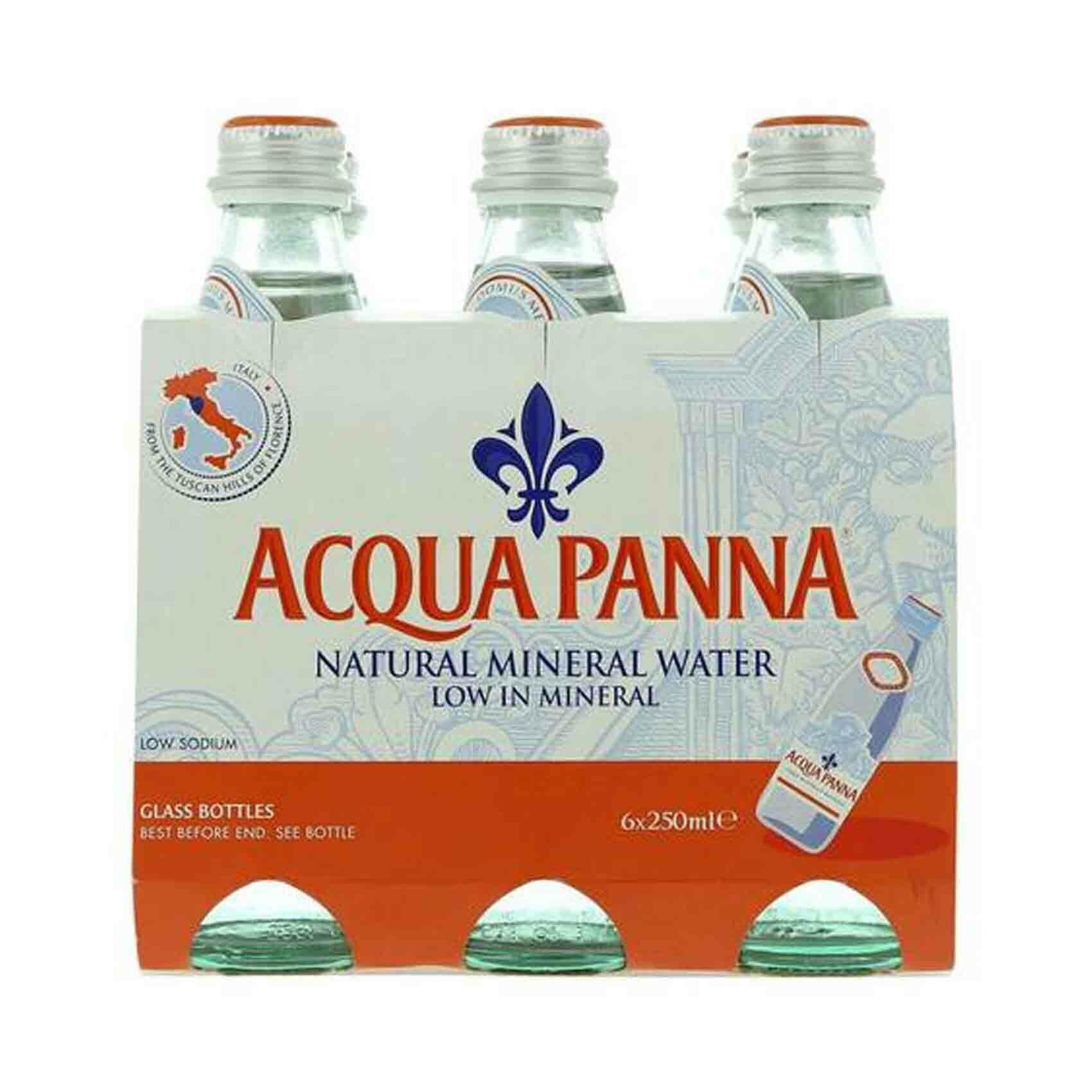 Buy Acqua Panna Natural Mineral Water 250ml X6 Online Shop Beverages On Carrefour Uae