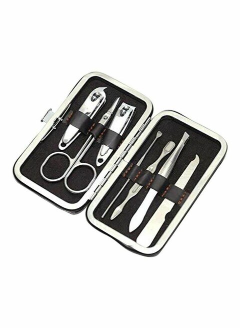 اشتري 7-Piece Manicure Set Silver Nail Cutter في الامارات