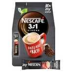 اشتري نسكافيه 3 في 1 خليط قهوة قوية مكثفة فورية وغنية 20 غرام حزمة من 30 في الامارات