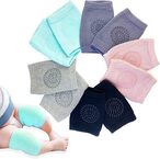 Buy SKY-TOUCH 5 Pairs Baby Knee Pads for Crawling, Anti-Slip Padded, Stretchable, Elastic, Cotton, Soft, Breathable and Comfortable Knee Cap Elbow Safety Protector Knee Pads for Baby (Multi Color) in UAE