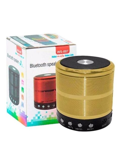 Generic Portable Bluetooth Speaker Gold/Black