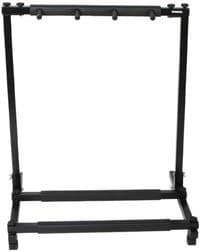 Mike Music Multi Guitar Stand Foldable Universal Display Rack, Portable Black Guitar Holder With Neoprene Tubing For Protection, Bass Guitar And Guitar Bag, Case (3 Holder, Black)
