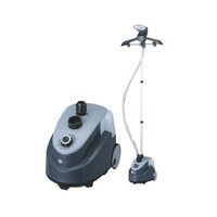 AFRA Garment Steamer With Iron Board 1.6L 1950W 30s Heating Time, Black &amp; Grey, 32g/Mins Air output, Adjustable Telescopic Pole, 41 To 110 cm Stand Height, AF-1950GSGB, 2 Year Warranty