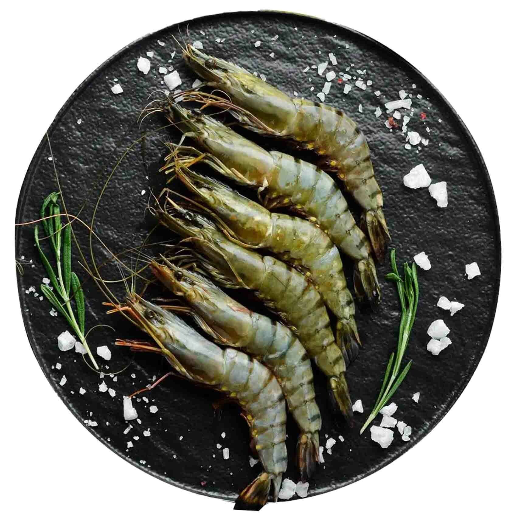 Buy Fresh Tiger Shrimps U07 Lowest Price Online Shop Fresh Food On Carrefour Uae